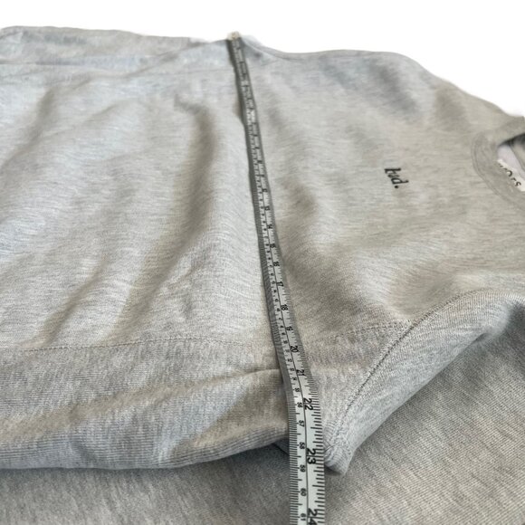 Moods bad. Womens Heavyweight Cotton Crewneck Sweatshirt Light Gray Size Medium - Picture 11 of 13